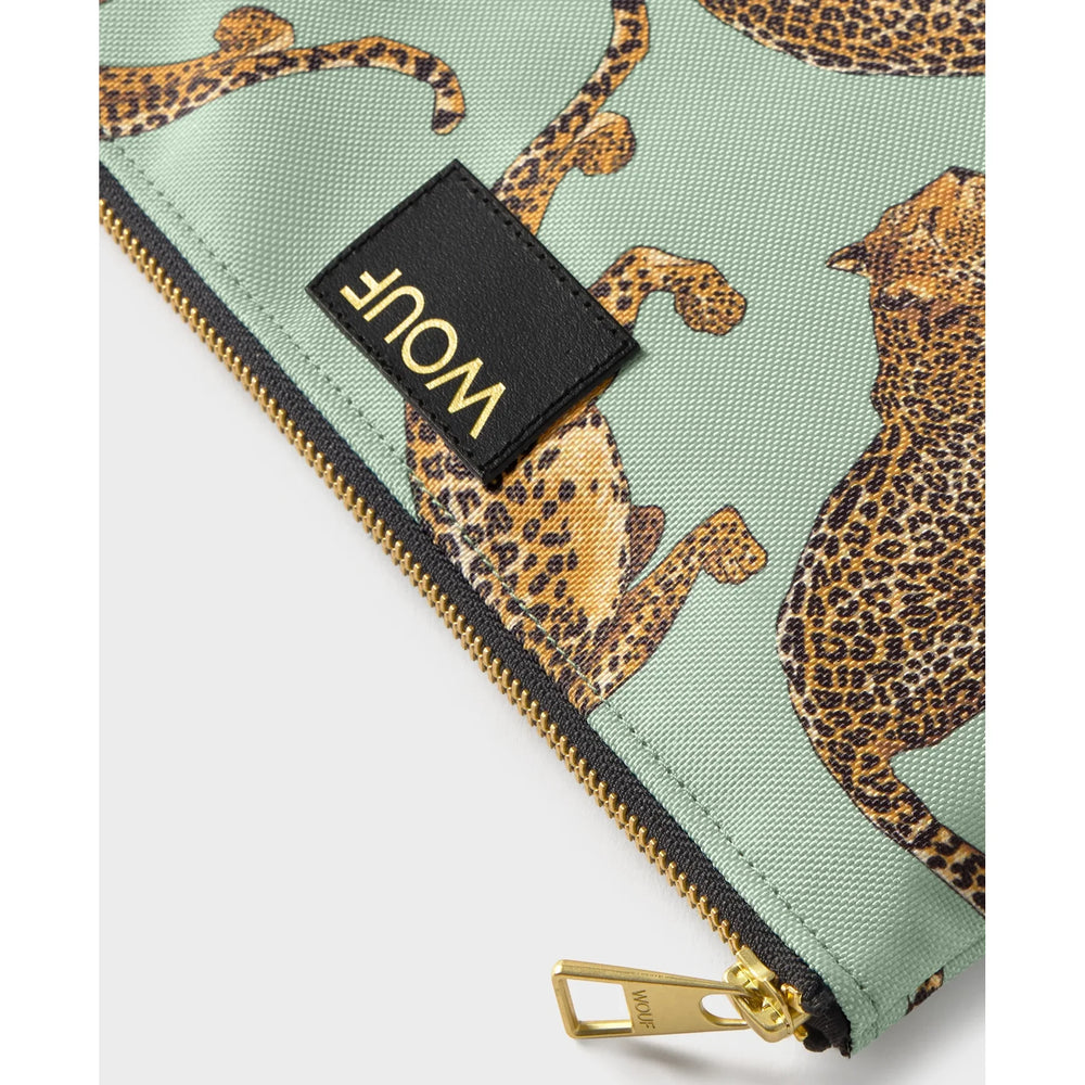 Wouf Tanki neseser XL Emerald Leopard