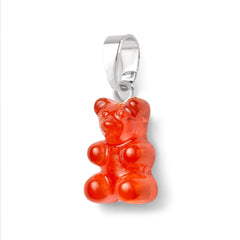 Crystal Haze Nostalgia bear privjesak - Jelly red srebrni