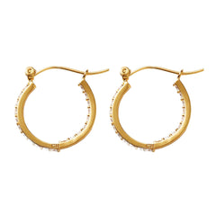 Crystal Haze Mini ring naušnice - Clear