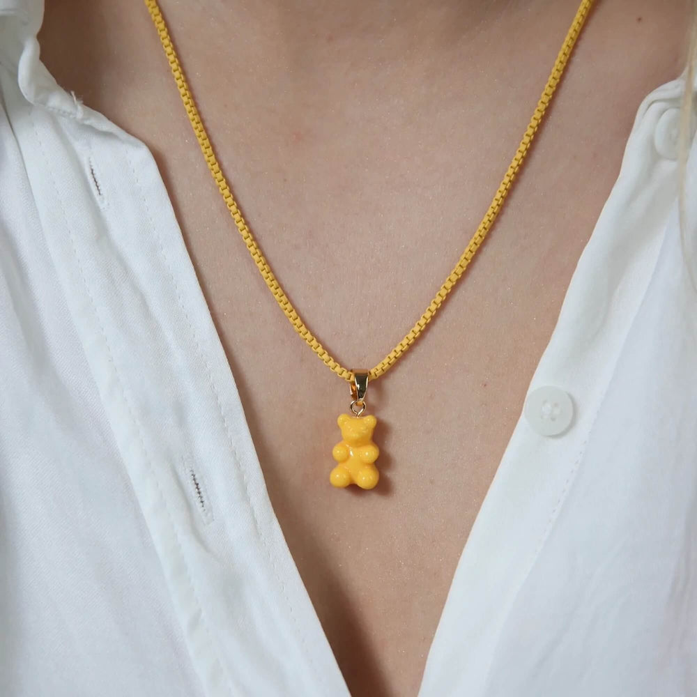 Crystal Haze Nostalgia bear privjesak - NYC Taxi