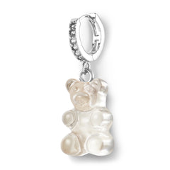 Crystal Haze Nostalgia bear naušnica Ice - srebrna