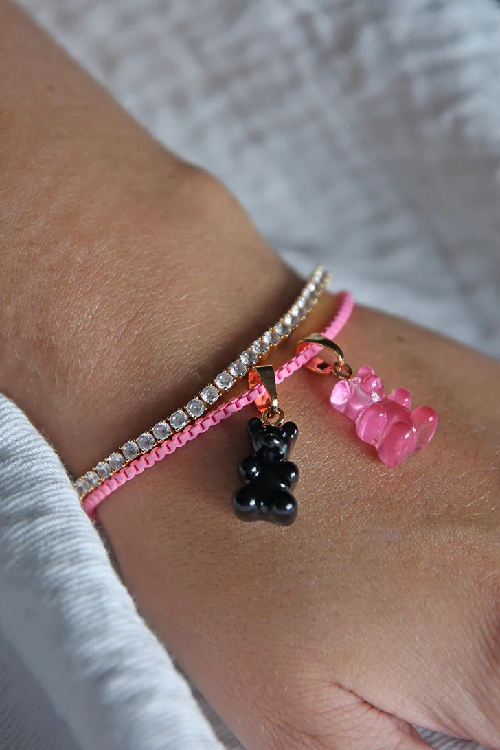 Crystal Haze Nostalgia bear privjesak - Black